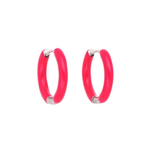 Pendientes aros esmalte 18 mm