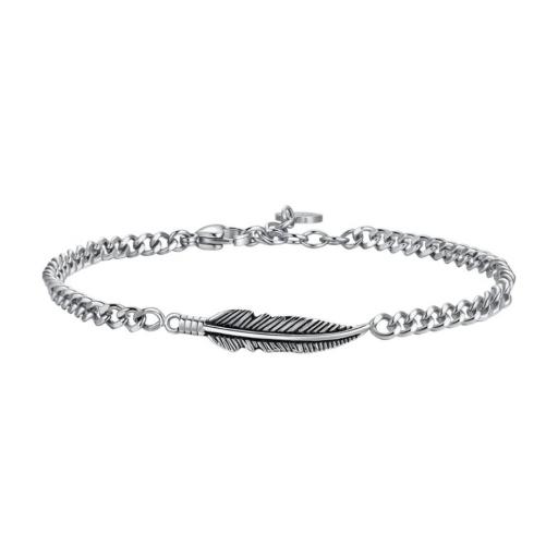 Pulsera de Hombre con Pluma – Estilo Joven y Libre