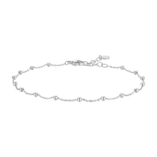 Pulsera de cadena plateada con bolas – simple, delicada y asequible