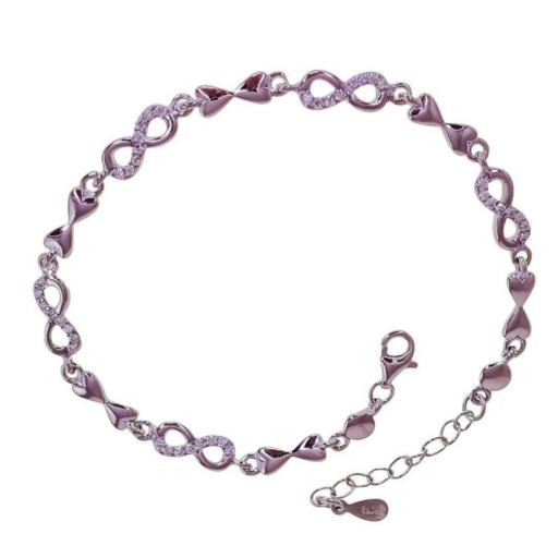  Pulsera de plata Infinitos