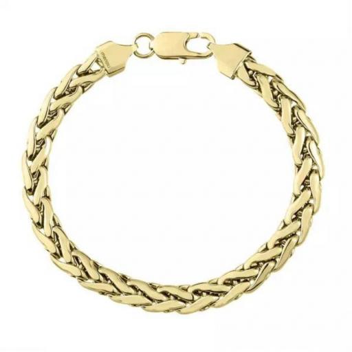 Pulsera tipo cadena chapada en oro para hombre ESPIGA