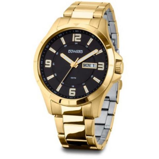 Reloj Duward Hombre Sport Desert Dorado Esfera Negra – D95427.12