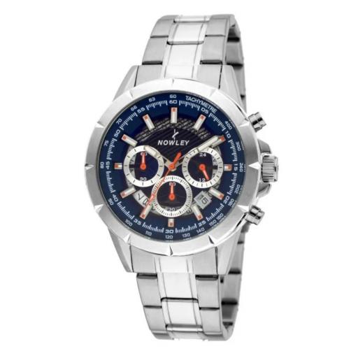 Reloj Nowley Hombre Cronógrafo Acero 45mm Azul - 100M Deportivo [0]