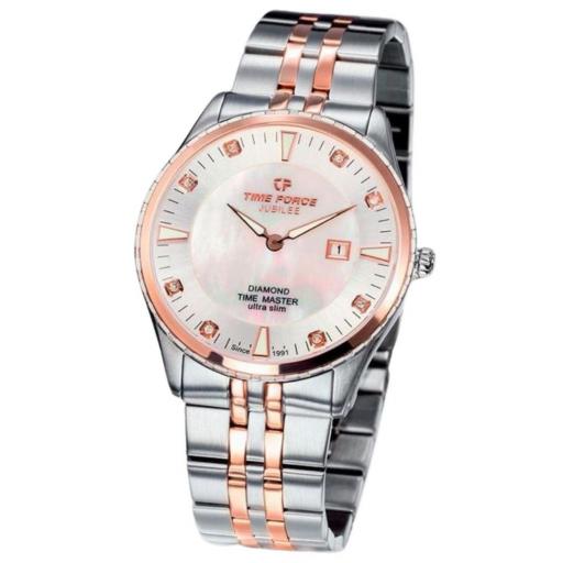 Reloj TIME FORCE JUBILEE TF5041MAR-N02/8C LTD para hombre con diamantes