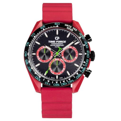 Reloj Time Force Coolwake TF5056M-E1 Rojo – Diseño Moderno y 2 Correas Intercambiables [1]