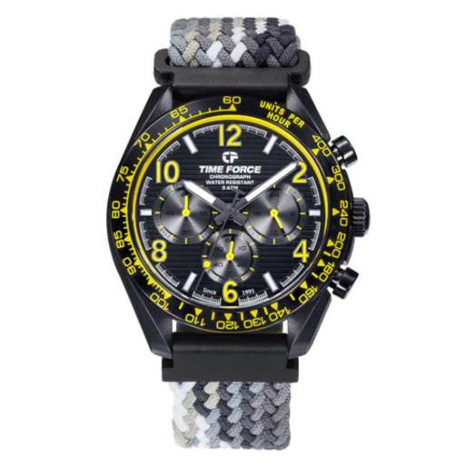 Reloj Time Force Coolwake TF5056M-K Negro/Amarillo – Deportivo, Moderno [4]