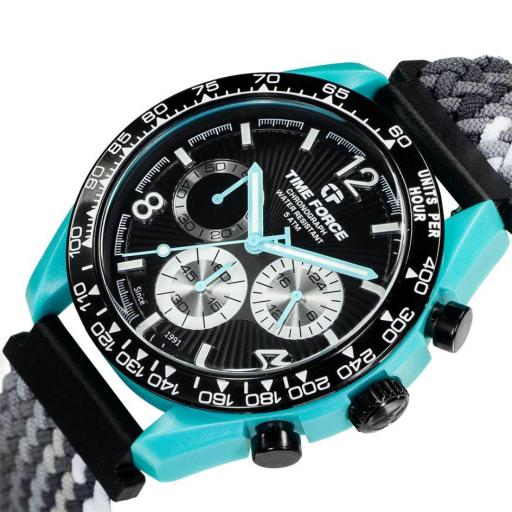 Reloj Time Force Coolwake TF5056M-P Negro-Turquesa – Resistente y Atractivo [4]