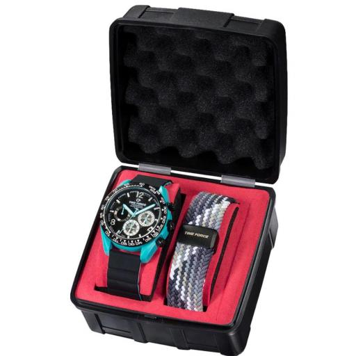 Reloj Time Force Coolwake TF5056M-P Negro-Turquesa – Resistente y Atractivo [6]