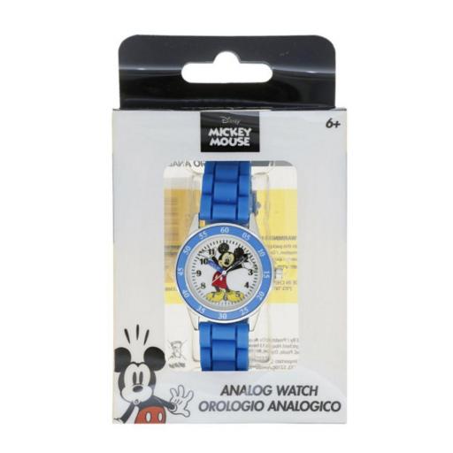 Reloj de Agujas Mickey Mouse Licencia Disney con Silicona Azul - Divertido y Cómodo para Niños [3]