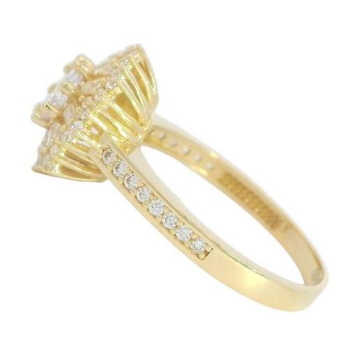Sortija Orla con Piedras Baguette y Piedra Central – Brillo Clásico con Toque Glam [1]