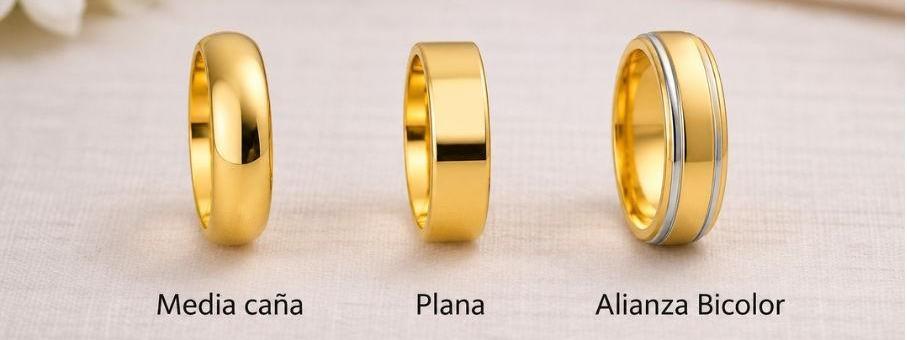 Alianzas bicolor: elegancia y contraste en un solo anillo