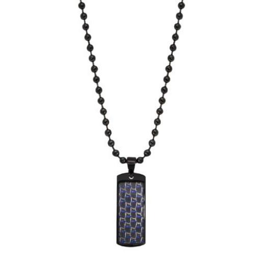 Collar de Acero con PVD Negro