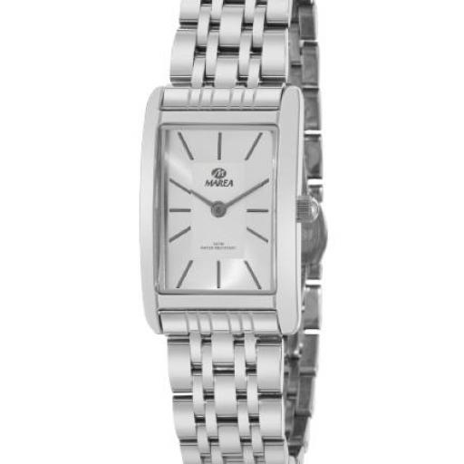 Reloj Marea Mujer con Caja y Brazalete de Acero, Esfera de Acero