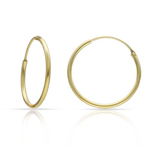 Pendientes Aros de Plata Bañada en Oro – Delicadeza y Estilo [2]