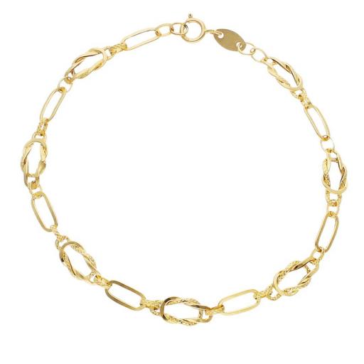 Pulsera de oro 18k Infinito 