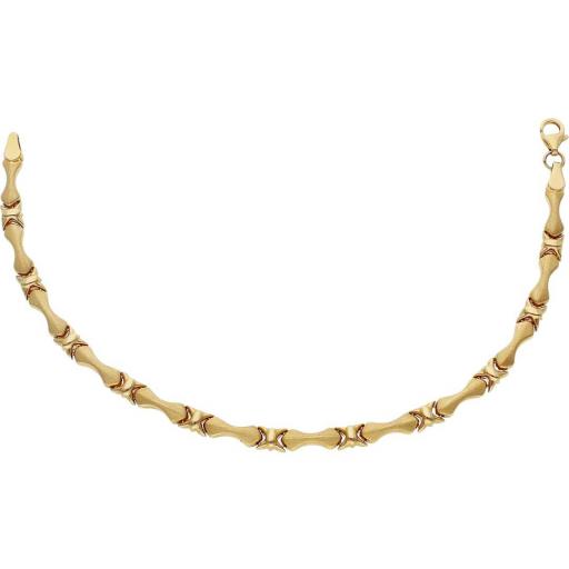 Pulsera semirigida de oro amarillo 18K TROQUELADA