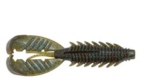X ZONE LURES ADRENALINE CRAW 3.5" Green-Pumpkin-Blue- [0]