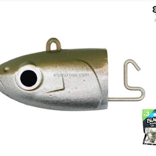 Cabezas plomadas BLACK MINNOW color Khaki-20 -Nº3 [3]