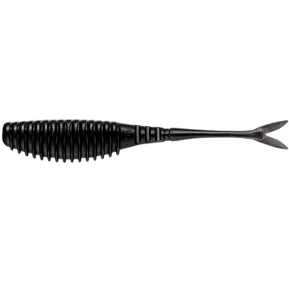 EVERGREEN BULL POINT SHAD 4.5" SOLID BLACK 058