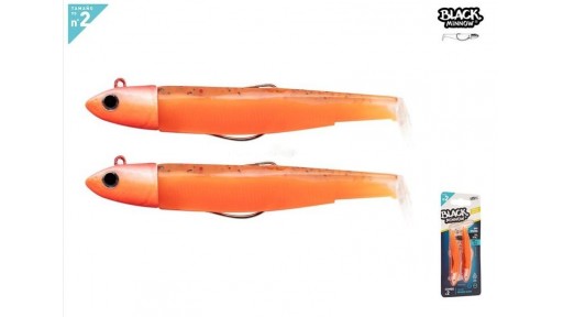 Black Minnow 90 - Doble Combo - Offshore - 10g - Orange Glow 