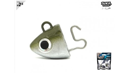 Black Minnow 105 - 2 Search Jighead - 12g - Khaki