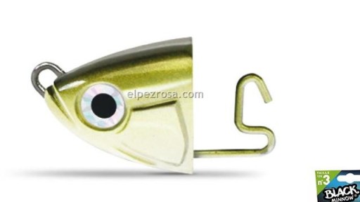 Black Minnow 120 - 2 Shallow Jighead - 6g - Khaki