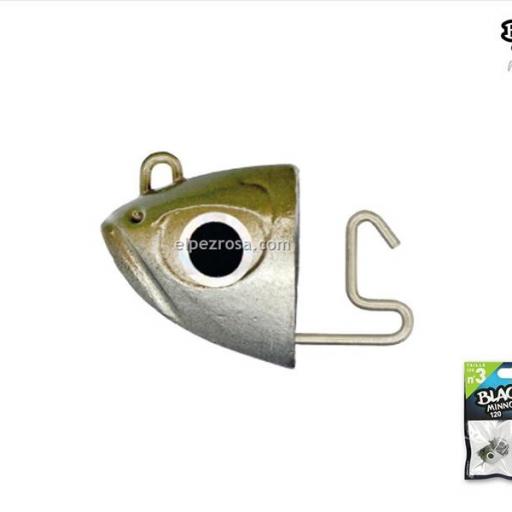 Cabezas plomadas BLACK MINNOW color Khaki-20 -Nº3 [1]