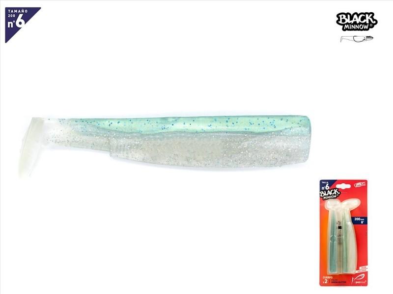 Black Minnow 200 - 2 cuerpos cuerpos - Green Glitter Spain SC