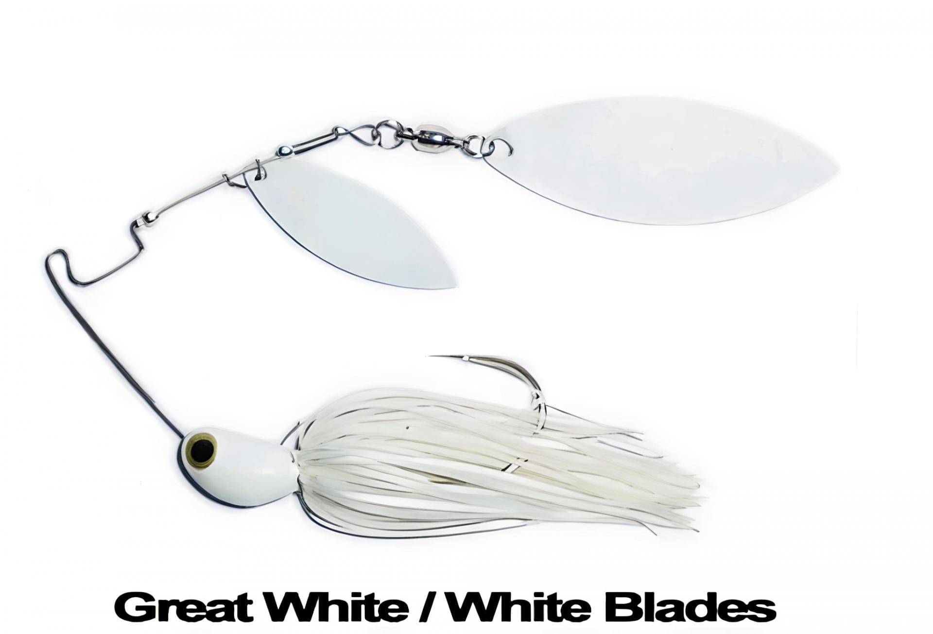Spinner 4Wind Longas Baits Great White /White Blades