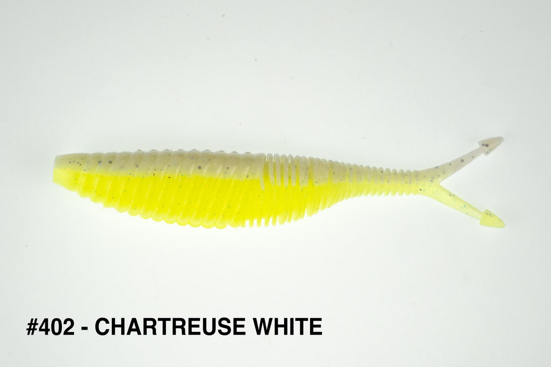 Geecrack Bellows Vibe 4.2" chartreuse white