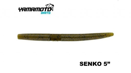 G.YAMAMOTO SENKO 5" 297 GREEN PUMPKIN BLK FLK