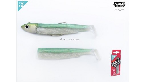 Black Minnow Nº2- 90  Combo  - 10g - Color Exclusivo España 2019 - Verde Glitter