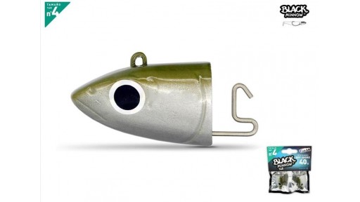 Black Minnow 140 - 2 Off Shore jighead 40g - Khaki