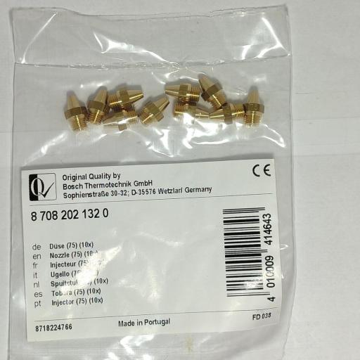 Inyector Quemador Tobera (75) (x10) Gas Butano