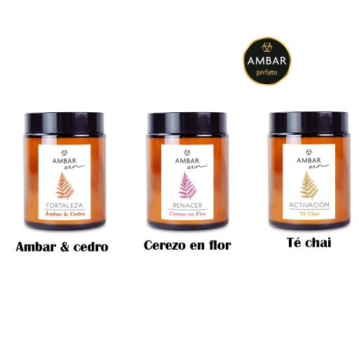 VELA PERFUMADA ZEN ÁMBAR 