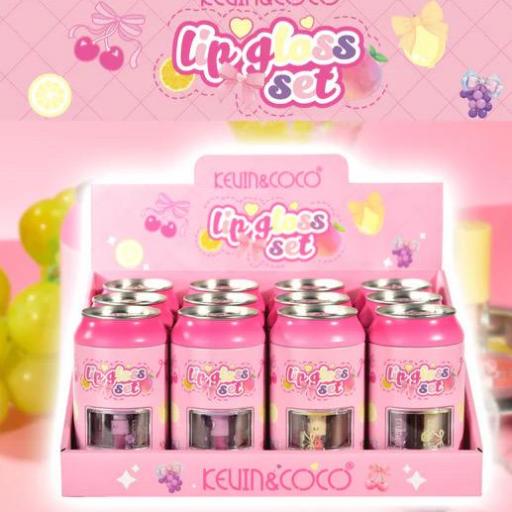 Set de Brillo Labial en Lata de Soda KEVIN&COCO [2]