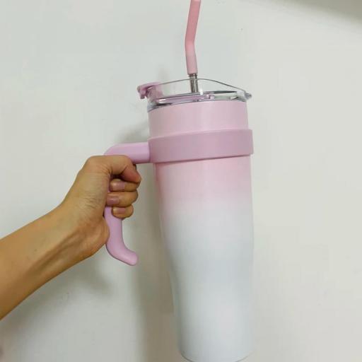 VASO TÉRMICO ROSA CON PAJITA 12000ml [1]