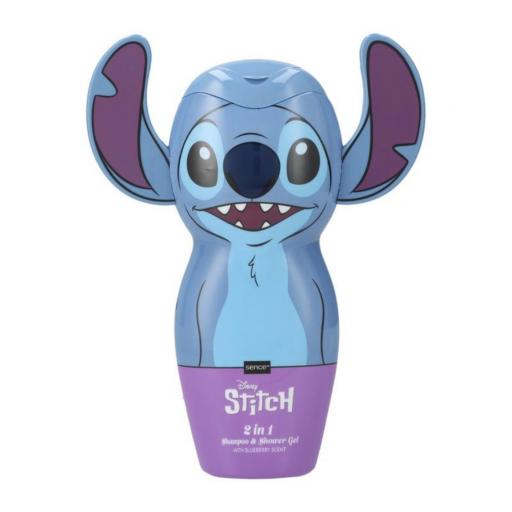 SENCE DISNEY STITCH Y ANGEL CHAMPÚ Y GEL 300ml-ALGODÓN DE AZÚCAR 