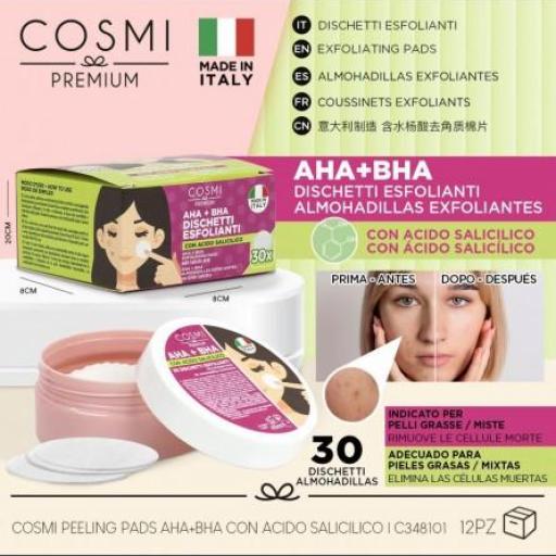 ALMOHADILLAS EXFOLIANTES ACIDO SALICILICO 30 U - (piel grasa)