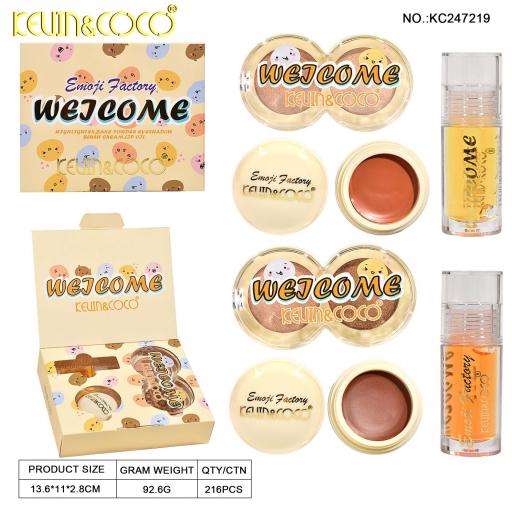 SET DE MAQUILLAJE EMOJI FACTORY - NARANJA