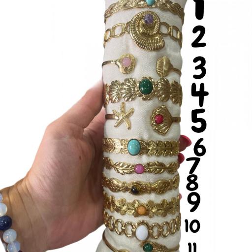BRAZALETE AJUSTABLE-ACERO INOXIDABLE 