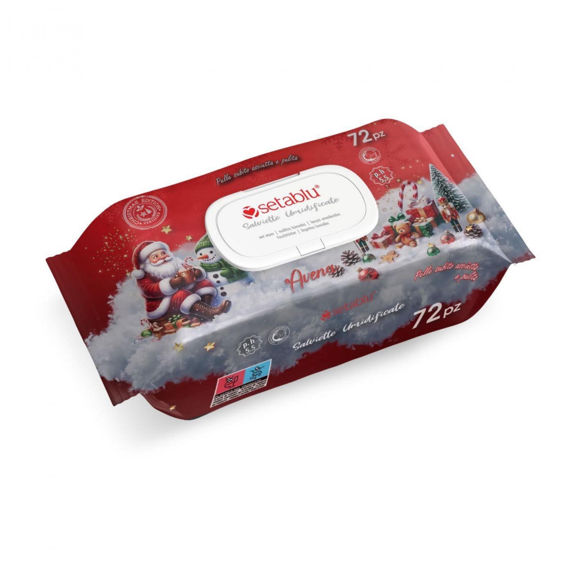 Paquete de 75 toallitas SETABLU NAVIDAD-Avena