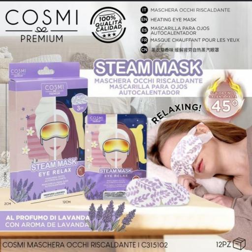 MASCARILLA PARA OJOS AUTOCALIENTE LAVANDA