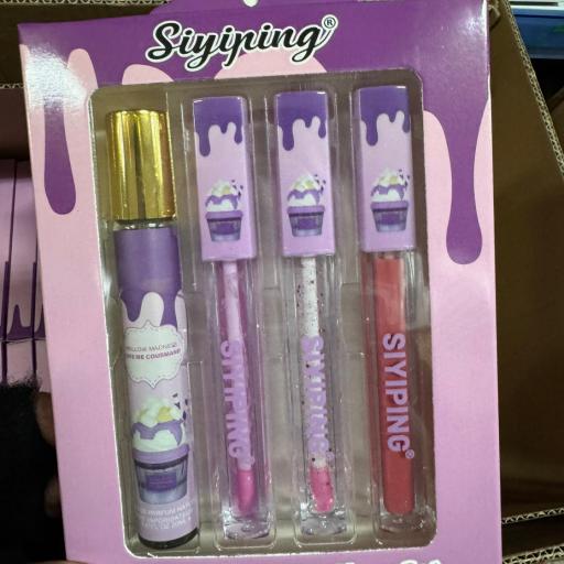SET BRILLO LABIAL. 4PCS 