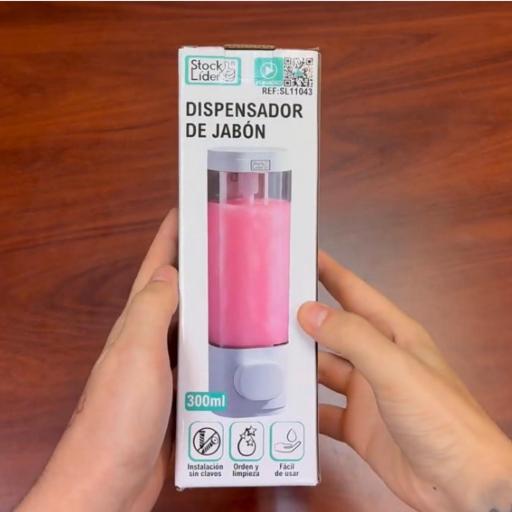 DISPENSADOR JABÓN 300ml-Stock lider
