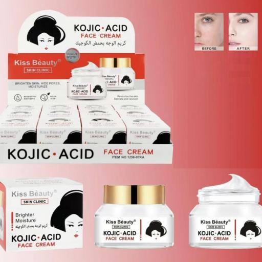 ÁCIDO KÓJICO crema facial hidratante 50g – Kiss Beauty