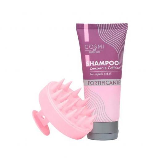 CAMPÚ CON CEPILLO CUERO CABELLUDO CAFEÍNA Y JENGIBRE -cosmi [0]