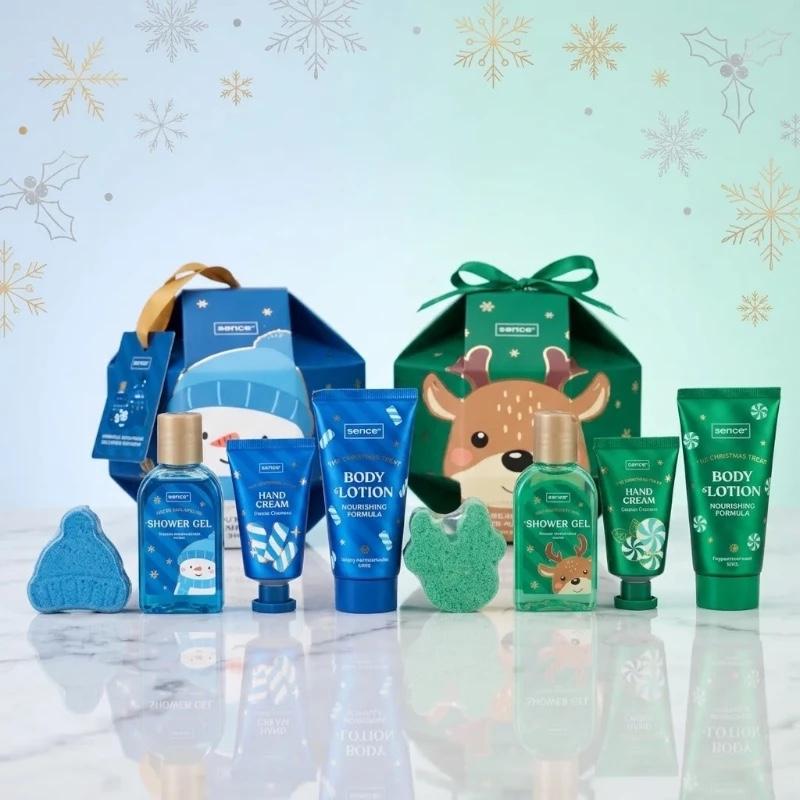 SETS DE REGALO PARA EL CUIDADO CORPORAL-Sence "The Christmas Treats" (4 productos)