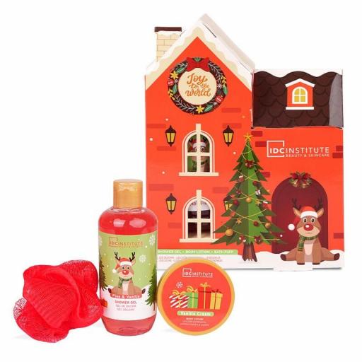 SET REGALO NAVIDEÑO CASITA CUIDADO CORPORAL-IDC