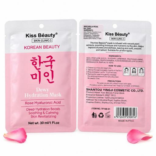 MASCARILLA FACIAL HIDRATANTE- KISS BEAUTY